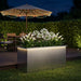 Jardinieră de grădină cu LED Argintiu 50 x 100 x 48 cm - WALTI WALTI