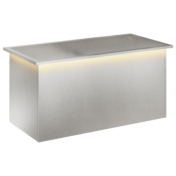 Jardinieră de grădină cu LED Argintiu 50 x 100 x 48 cm - WALTI WALTI