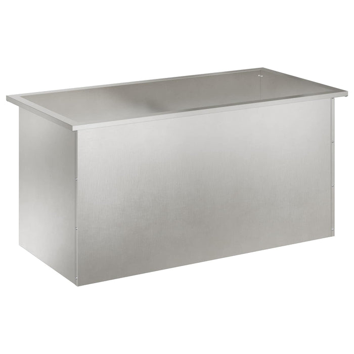 Jardinieră de grădină cu LED Argintiu 50 x 100 x 48 cm - WALTI WALTI