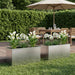 Jardinieră de grădină cu LED 2 buc. Argintiu 50 x 100 x 48 cm - WALTI WALTI