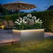 Jardinieră de grădină cu LED Argintiu 50 x 100 x 48 cm - WALTI WALTI