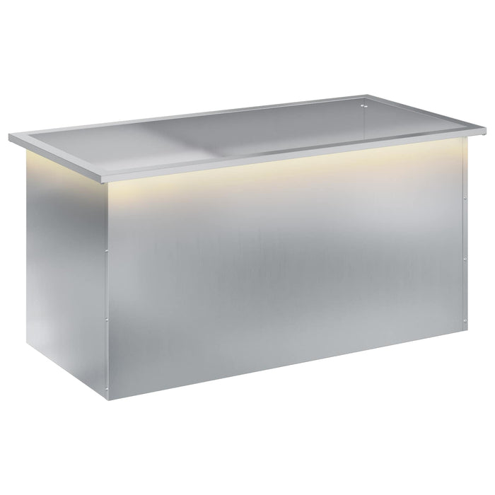 Jardinieră de grădină cu LED Argintiu 50 x 100 x 48 cm - WALTI WALTI
