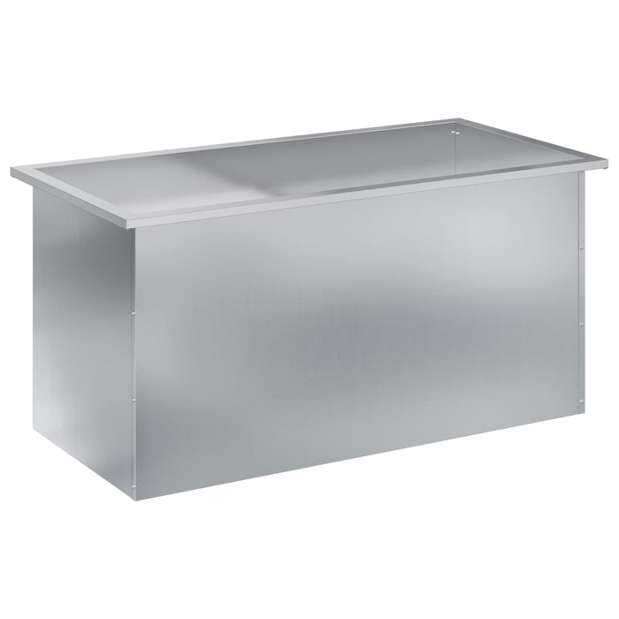 Jardinieră de grădină cu LED Argintiu 50 x 100 x 48 cm - WALTI WALTI