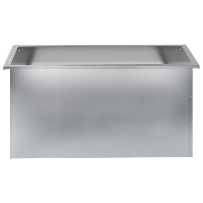 Jardinieră de grădină cu LED Argintiu 50 x 100 x 48 cm - WALTI WALTI