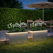Jardinieră de grădină cu LED 2 buc. Argintiu 50 x 100 x 48 cm - WALTI WALTI