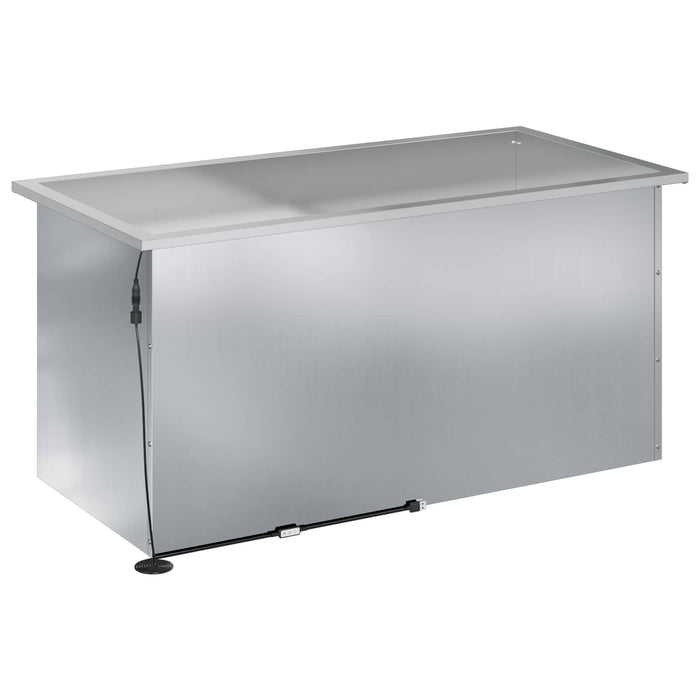 Jardinieră de grădină cu LED 2 buc. Argintiu 50 x 100 x 48 cm - WALTI WALTI