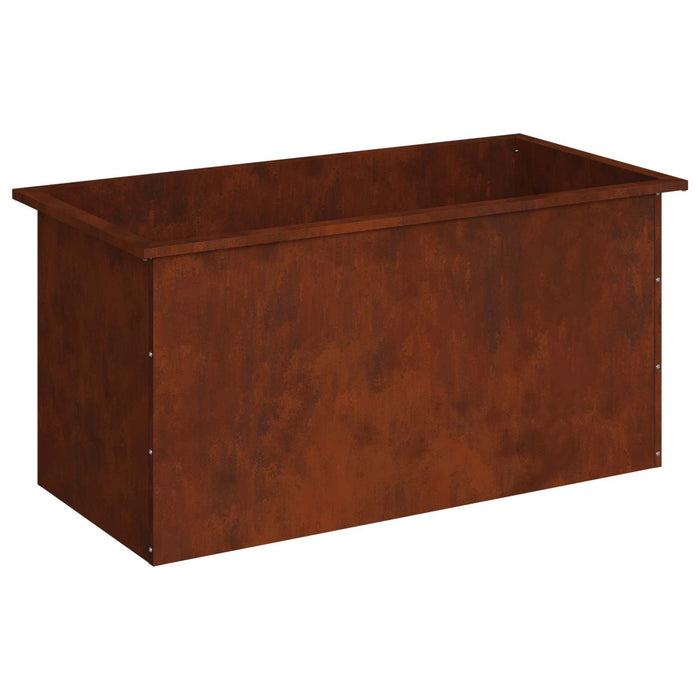 Jardinieră de grădină cu LED Ruginit 50 x 100 x 48 cm WALTI
