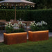 Jardinieră de grădină cu LED 2 buc. Ruginit 50 x 100 x 48 cm - WALTI WALTI