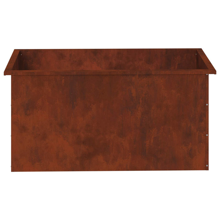 Jardinieră de grădină cu LED 2 buc. Ruginit 50 x 100 x 48 cm - WALTI WALTI
