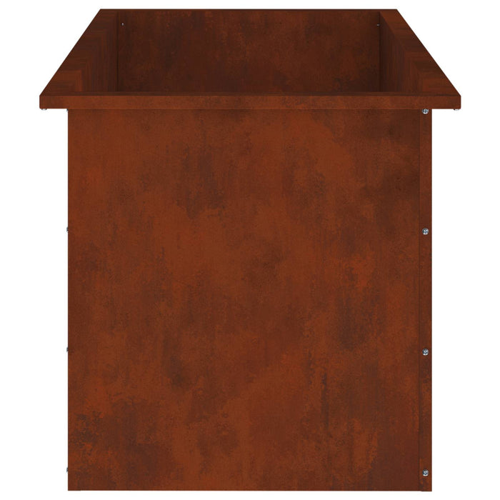 Jardinieră de grădină cu LED 2 buc. Ruginit 50 x 100 x 48 cm - WALTI WALTI