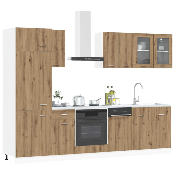Unitate de bucătărie Lyon 8 pcs Stejar Artizanal Lemn prelucrat WALTI