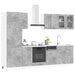 Unitate de bucătărie Lyon 8 pcs Gri Beton Lemn prelucrat - WALTI WALTI