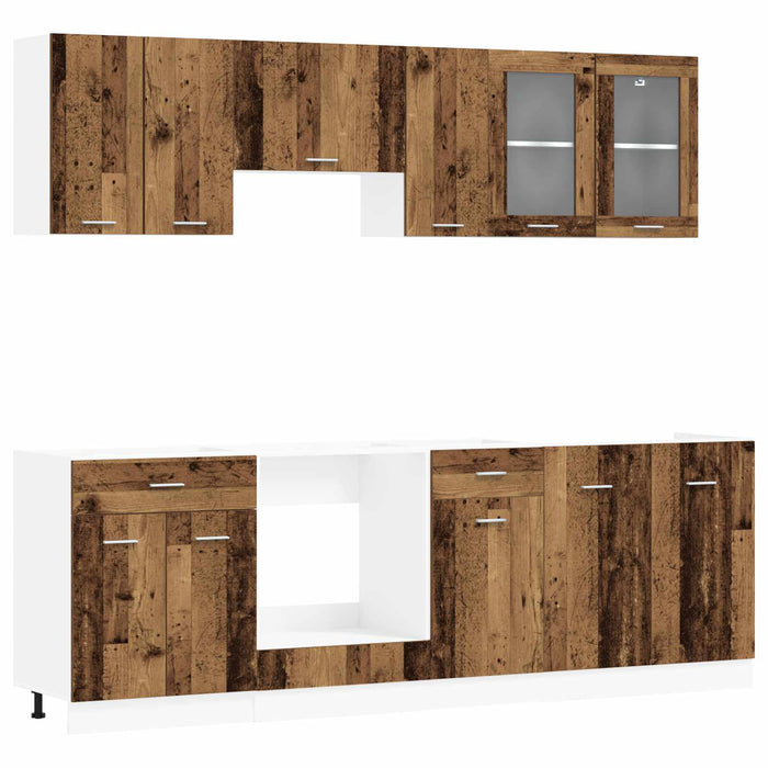 Unitate de bucătărie Lyon 8 pcs Lemn compozit WALTI