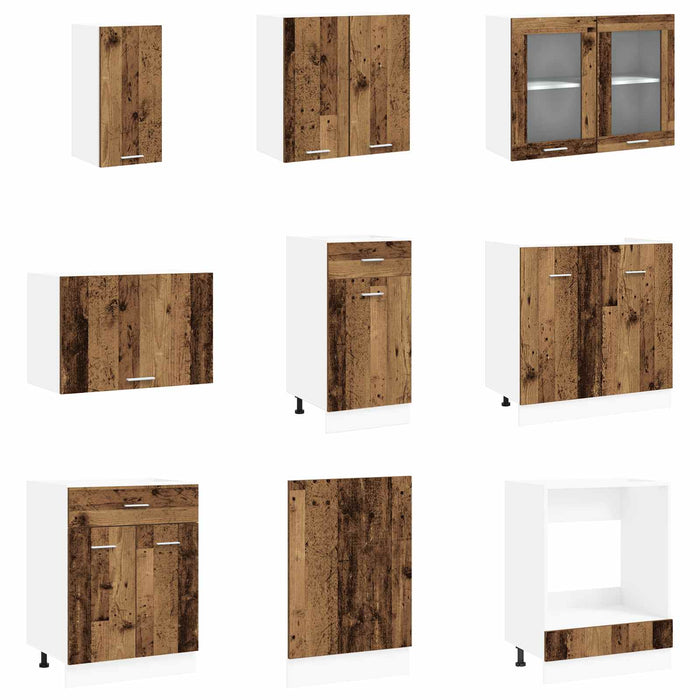 Unitate de bucătărie Lyon 8 pcs Lemn compozit WALTI