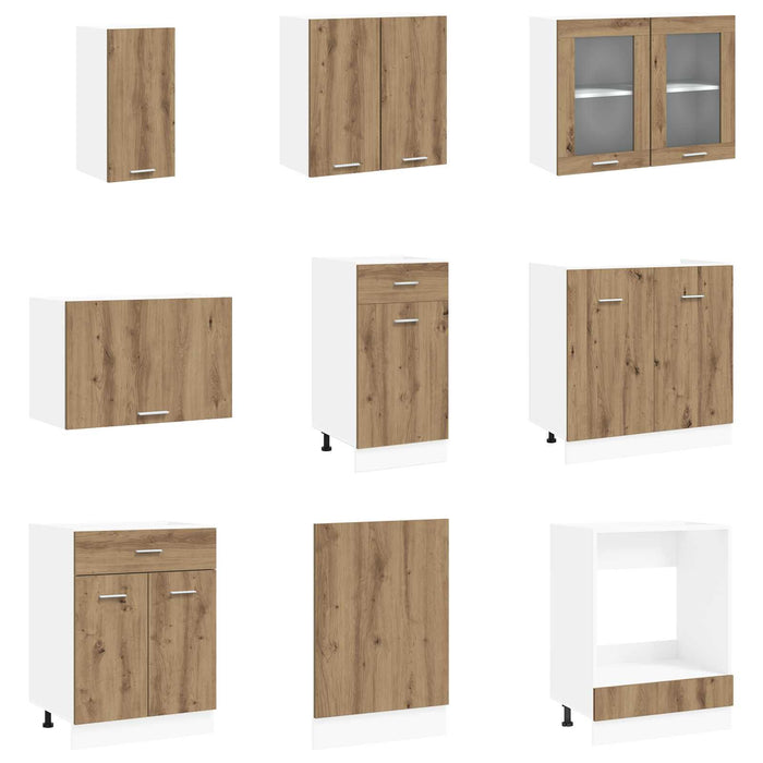 Unitate de bucătărie Lyon 8 pcs Lemn compozit WALTI