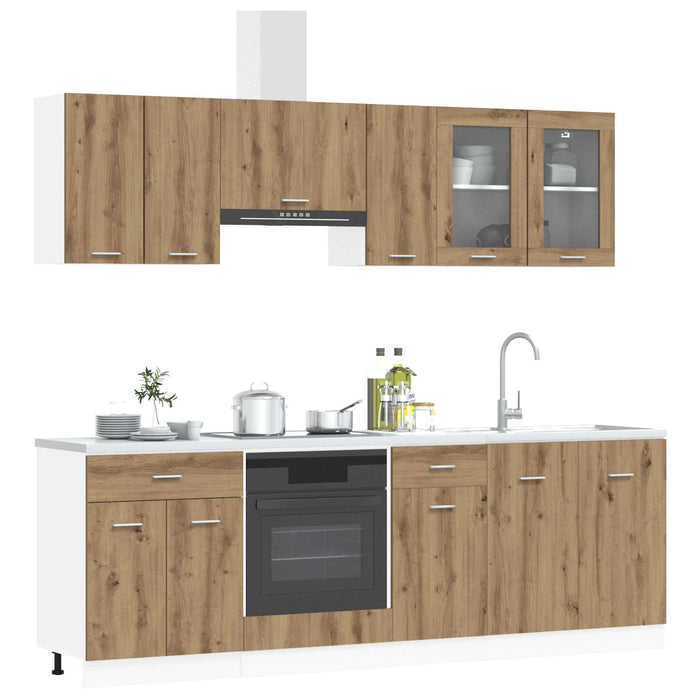 Unitate de bucătărie Lyon 8 pcs Lemn compozit WALTI
