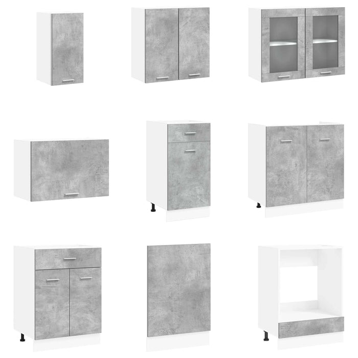 Set de dulapuri de bucătărie Lyon 8 pcs 240 x 46 x 81,5 cm - WALTI WALTI