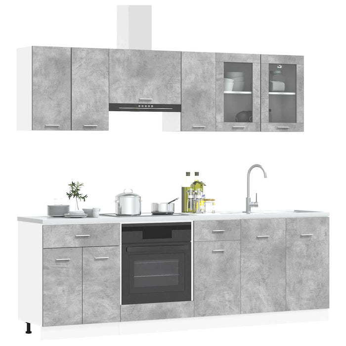 Set de dulapuri de bucătărie Lyon 8 pcs 240 x 46 x 81,5 cm - WALTI WALTI