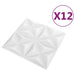 Panouri de perete 12 pcs Alb Origami 50 x 50 cm Spumă XPS - WALTI WALTI