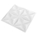 Panouri de perete 48 pcs Alb Origami 50 x 50 cm Spumă XPS - WALTI WALTI