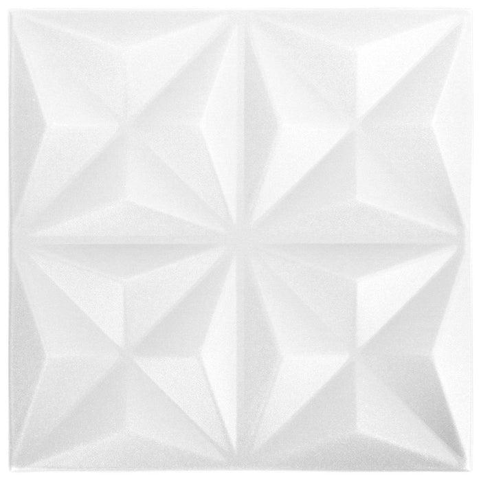 Panouri de perete 48 pcs Alb Origami 50 x 50 cm Spumă XPS - WALTI WALTI