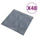 Panouri de perete 48 pcs Gri Diamond 50 x 50 cm Spumă XPS - WALTI WALTI