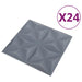 Panouri de perete 24 pcs Origami Gri 50 x 50 cm Spumă XPS - WALTI WALTI
