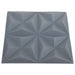 Panouri de perete 48 pcs Origami Gri 50 x 50 cm Spumă XPS - WALTI WALTI