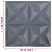 Panouri de perete 48 pcs Origami Gri 50 x 50 cm Spumă XPS - WALTI WALTI