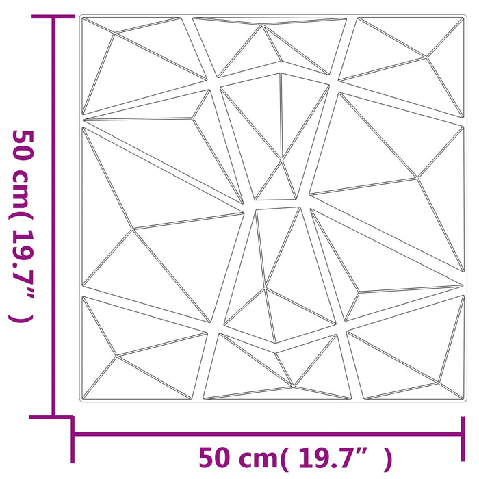 Panouri de perete 48 pcs Gri Beton 50 x 50 cm Spumă XPS - WALTI WALTI