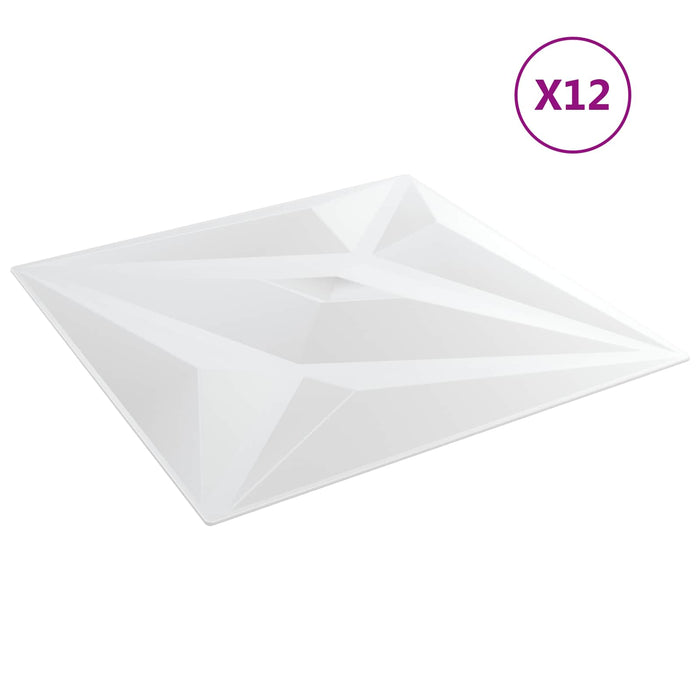 Panouri de perete Stea 12 pcs Stea Albă 50 x 50 cm Spumă XPS - WALTI WALTI