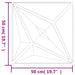 Panouri de perete Stea 48 pcs Stea Neagră 50 x 50 cm Spumă XPS - WALTI WALTI