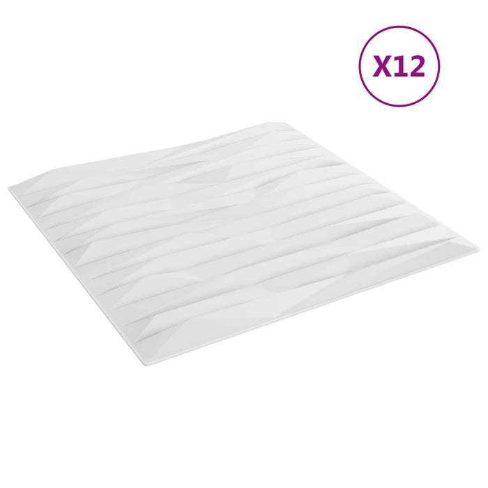 Panouri de perete 12 pcs Piatra Alba 50 x 50 cm Spumă XPS - WALTI WALTI