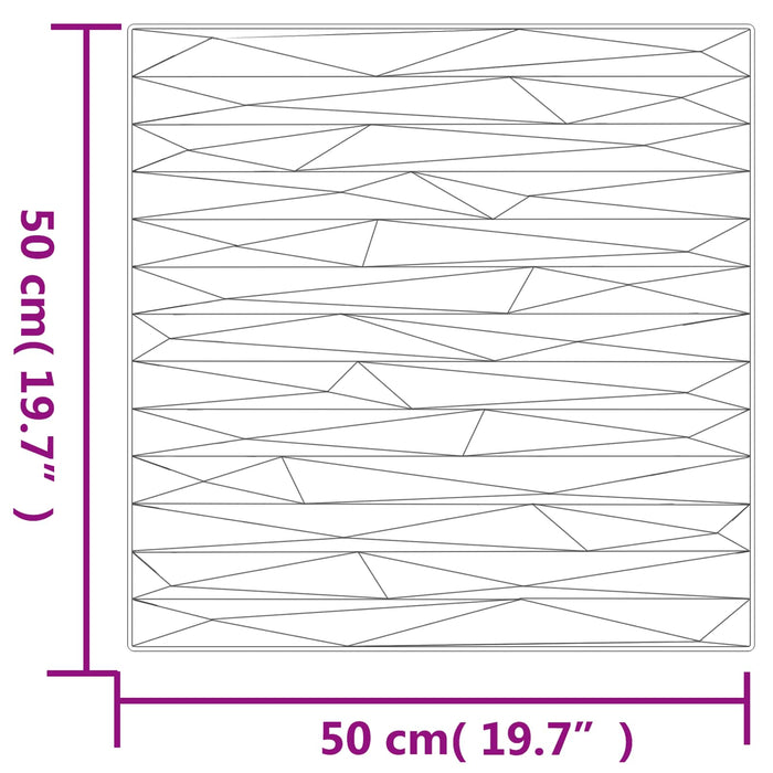 Panouri de perete 48 pcs Piatra Neagră 50 x 50 cm Spumă XPS - WALTI WALTI