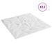 Panouri de perete 12 pcs Alb 50 x 50 cm Spumă XPS - WALTI WALTI