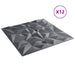 Panouri de perete 12 pcs Gri Amethyst 50 x 50 cm Spumă XPS - WALTI WALTI