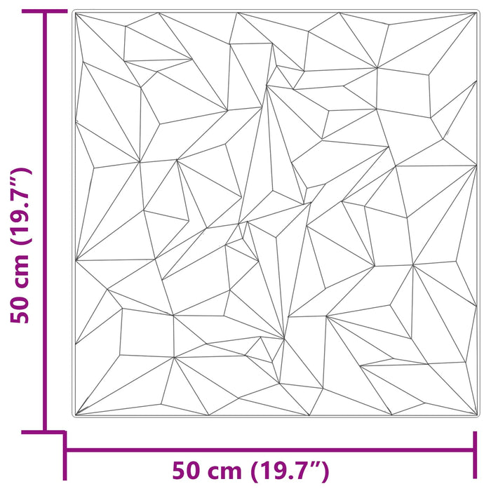 Panouri de perete 24 pcs Gri Amethyst 50 x 50 cm Spumă XPS - WALTI WALTI
