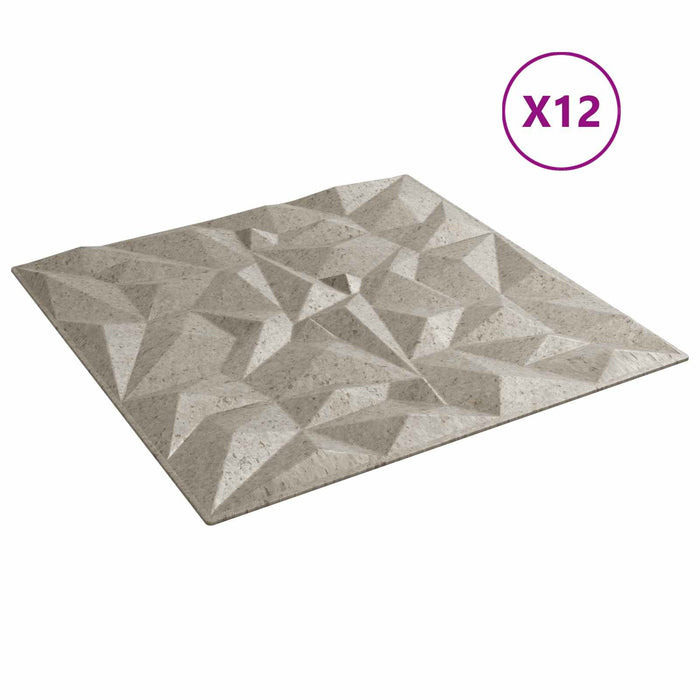 Panouri de perete 12 pcs Beton Amethyst 50 x 50 cm Spumă XPS - WALTI WALTI