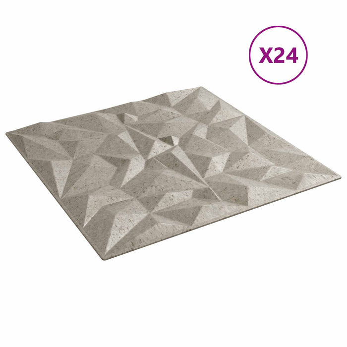 Panouri de perete 24 pcs Beton Amethyst 50 x 50 cm Spumă XPS - WALTI WALTI