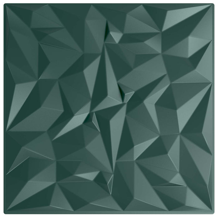 Panouri de perete 12 pcs Verde Amethyst 50 x 50 cm Spumă XPS - WALTI WALTI