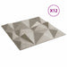 Panouri de perete 12 pcs Beton Diamond 50 x 50 cm Spumă XPS - WALTI WALTI