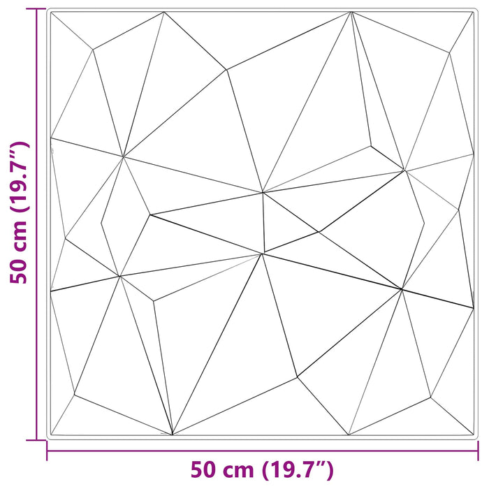 Panouri de perete 12 pcs Verde Diamond 50 x 50 cm Spumă XPS - WALTI WALTI