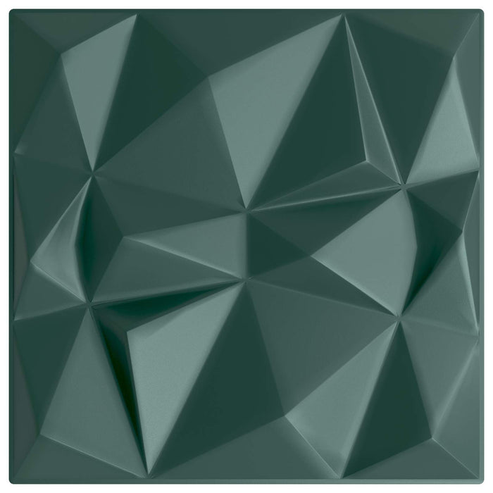 Panouri de perete 12 pcs Verde Diamond 50 x 50 cm Spumă XPS - WALTI WALTI