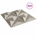 Panouri de perete 24 pcs Beton Origami 50 x 50 cm Spumă XPS - WALTI WALTI
