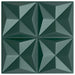 Panouri de perete 24 pcs Verde Origami 50 x 50 cm Spumă XPS - WALTI WALTI