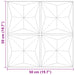 Panouri de perete 24 pcs Verde Origami 50 x 50 cm Spumă XPS - WALTI WALTI