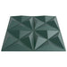 Panouri de perete 48 pcs Verde Origami 50 x 50 cm Spumă XPS - WALTI WALTI