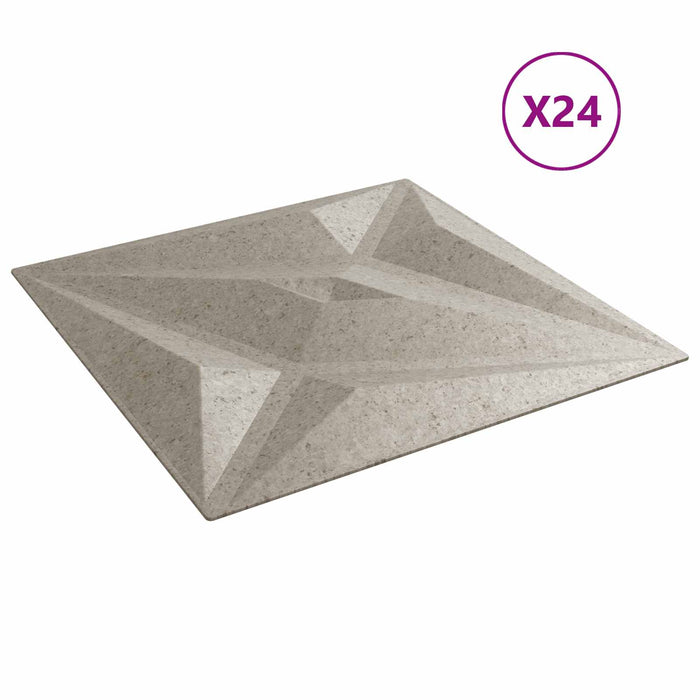 Panouri de perete Stea 24 pcs Beton Star 50 x 50 cm Spumă XPS - WALTI WALTI