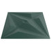 Panouri de perete Stea 12 pcs Verde Star 50 x 50 cm Spumă XPS - WALTI WALTI