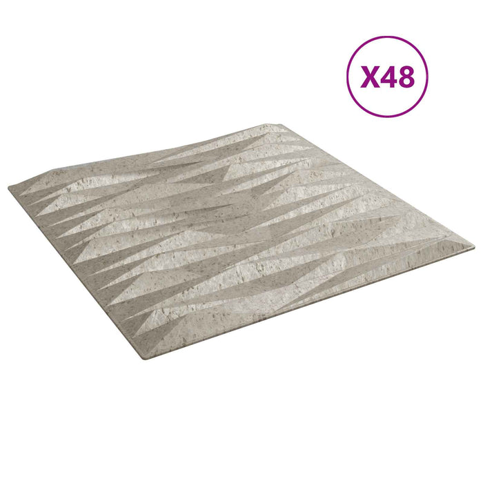 Panouri de perete 48 pcs Beton Stone 50 x 50 cm Spumă XPS - WALTI WALTI